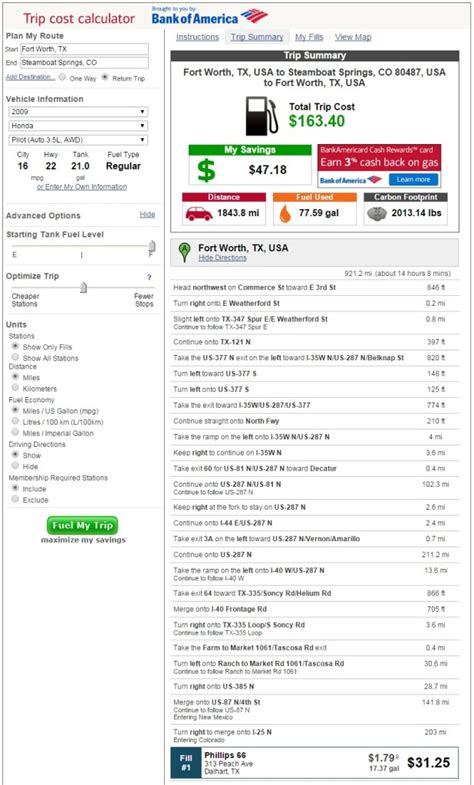 Gas Trip Calculator. Find lowest fuel prices & save .